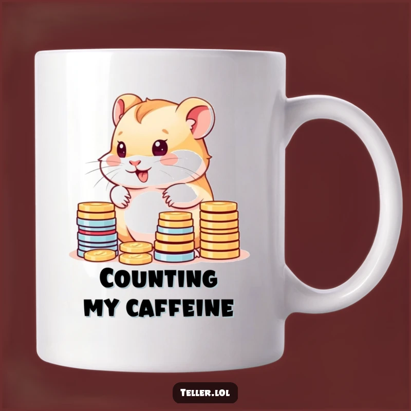 Funny Hamster Coin Mug: Cute Money Counter, Perfect Humorous Gift for Savers