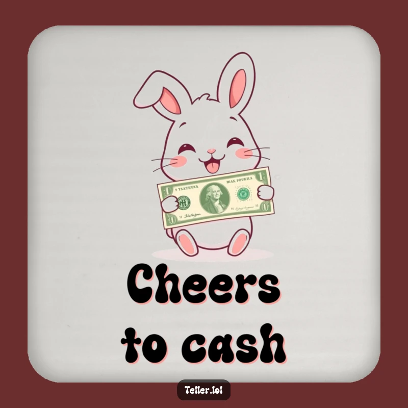 Funny Rabbit Drink Coaster: Charming Gifter, Protect Surfaces with Humor
