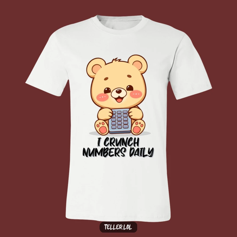 Funny Bear Cub T-Shirt: Adorable & Hilarious Gift for Calculation Enthusiasts