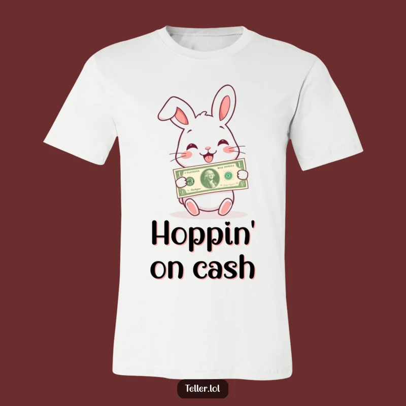 Funny Rabbit T-Shirt: Charming Gifter, Humorous Apparel & Gift for Joyful Givers